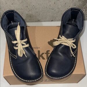 Navy Leather Men's Boots by Clarks